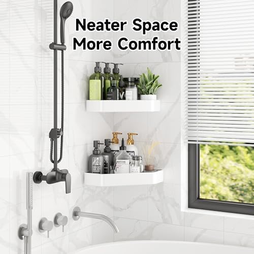 Veken Aluminum Corner Shower Caddy 4-Pack, Never Rust&Large Capacity - Image 6