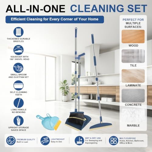 Broom and Dustpan Combo Set - Image 2