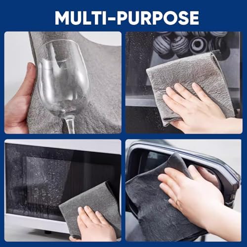 SakerPlus Thickened Magic Cleaning Cloth, 15 Pieces Lint Free Microfiber Cloth - Image 4