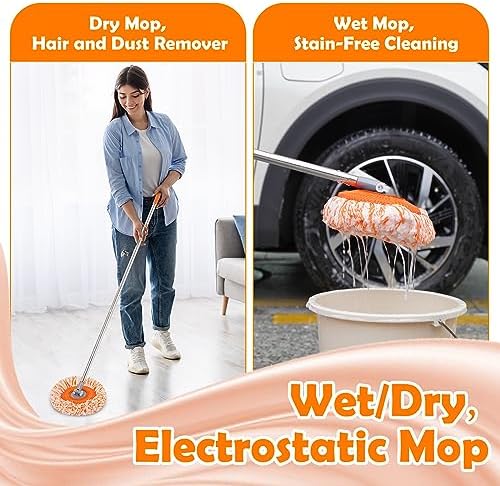 Keyloland Wall Mop, Primium 68” Wall Cleaner, High-Quality Baseboard Cleaner - Image 5