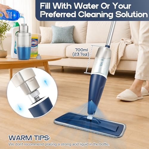 CLDREAM Microfiber Spray Mop for Hardwood Tile Floors Dust Cleaning - Image 5