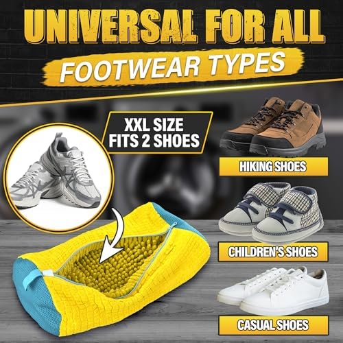 2 Pcs Reusable Shoe Washing Machine Bag, XXL - Image 3