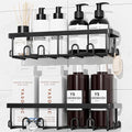 YASONIC Shower Caddy Adhesive, Rustproof Shower Organizer, Wall Shower Rack by YASONIC
