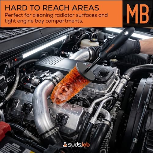 Suds Lab Mini Wheel Cleaning Brush, Dense Bristles - Image 5