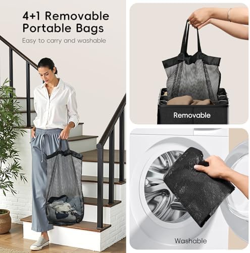 185L Laundry Hamper 4 Section - Image 6