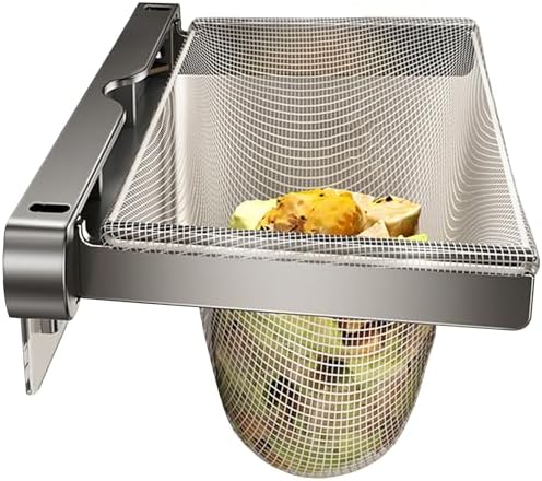Kitchen Sink Strainer with Filter Mesh Bag, Food Waste Filter Basket, Folding by Gails+Willing
