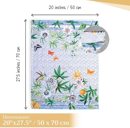 Maison d' Hermine Kitchen Towels Set of 3 Reusable 100% Cotton 27.50" x 20" - Image 4