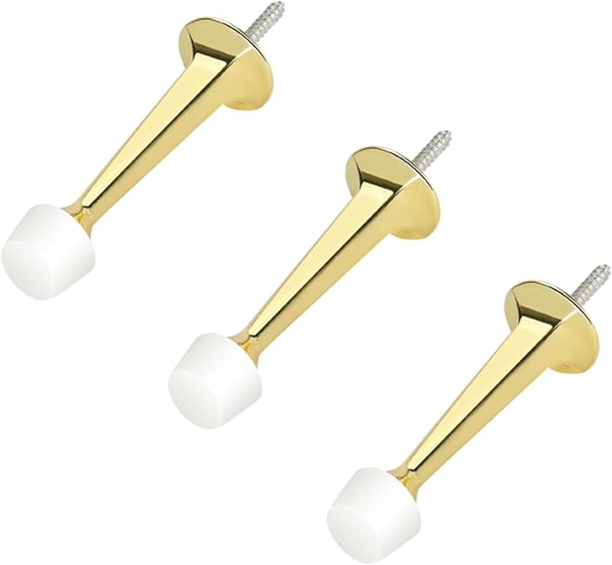 HOMOTEK 3 Pack Heavy Duty Solid Rigid Door Stop by HOMOTEK