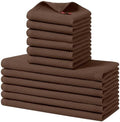 Homaxy 12 Pack 100% Cotton Kitchen Towels and Dishcloths Set by Homaxy
