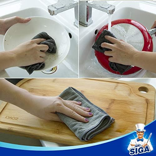 MR.SIGA Microfiber Cleaning Cloths, All Purpose Cleaning Towels - Image 3