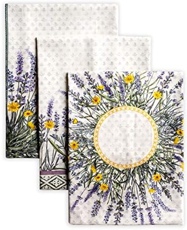 Maison d' Hermine Kitchen Towels Set of 3 Reusable 100% Cotton 27.50" x 20" by MaisondHermine