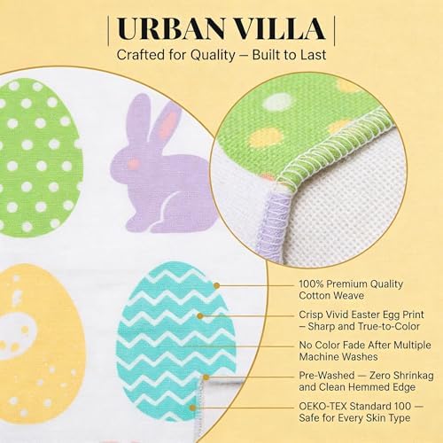 Urban Villa Kitchen Towels Cotton Dish Towels 20”x30” Egg Print - Image 5