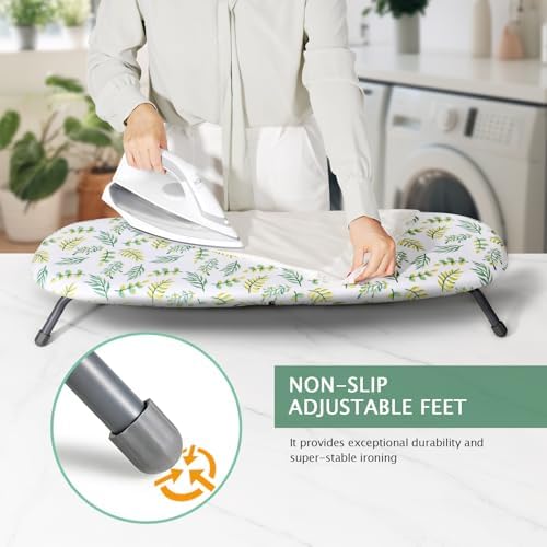 SheeChung Small Ironing Board 12"x32", Foldable Tabletop Ironing Board - Image 4
