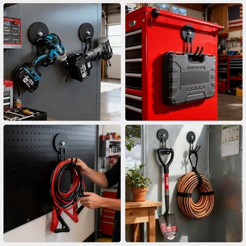 MUTUACTOR Updatde Magnetic Hooks, 40lbs 2Packs Strong Magnetic Hooks Heavy Duty - Image 6
