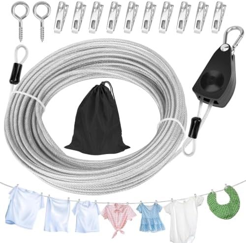 Windspeed Retractable Clothesline Outdoor Heavy Duty Travel Clothesline by WINDSPEED