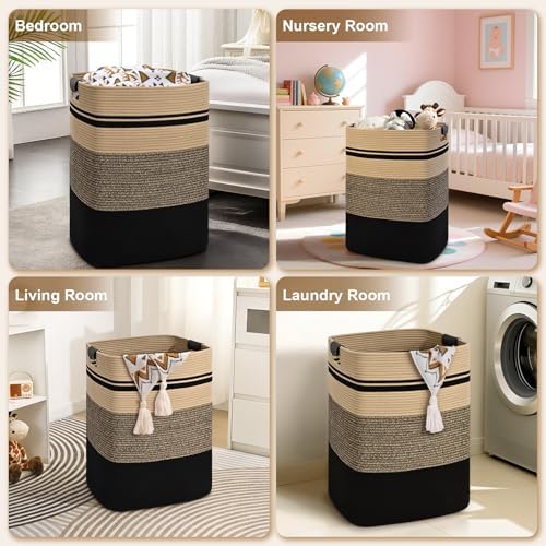 Laundry Hamper, 85L Tall Laundry Basket - Image 6