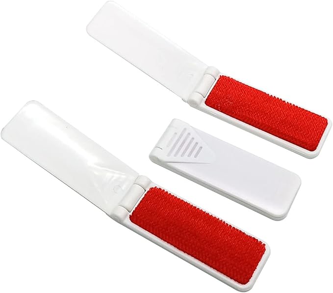 GARASANI 3 Pack Portable and Foldable Plastic Fold Clothing Dust Brush Pet Hair by GARASANI