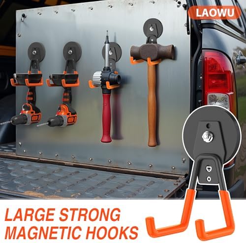 4Pcs Magnetic Hooks Heavy Duty, Large Strong Magnetic Storage Hook - Image 5