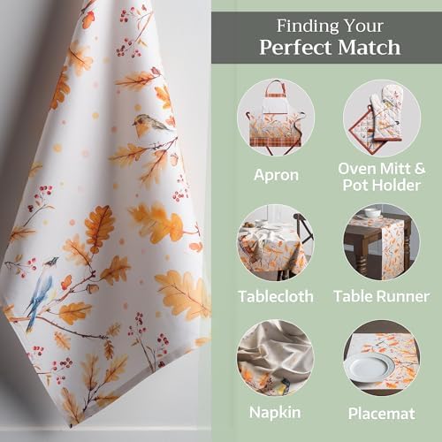 Maison d' Hermine Kitchen Towels Set of 3 Reusable 100% Cotton 27.50" x 20" - Image 5