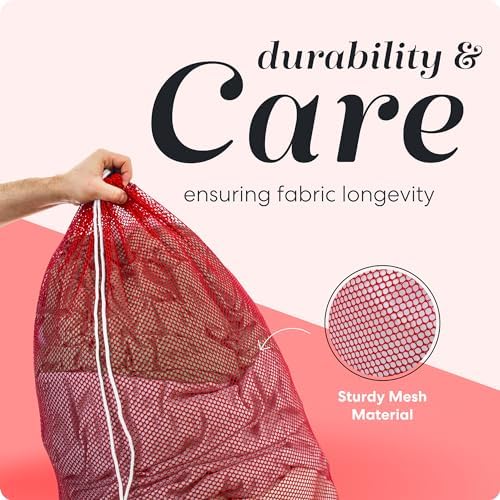 Handy Laundry Mesh XL Laundry Bags 2-Pack, 24 x 36 Inch Heavy Duty, Durable - Image 4