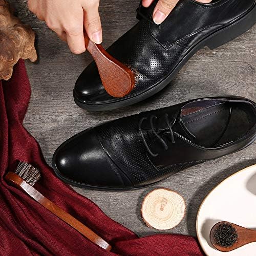 Jovitec 5 Pack Horsehair Polish Applicator Brush Kit Saddle Soap Shoe Shine - Image 3