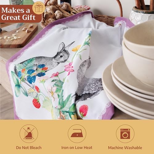 Maison d' Hermine Kitchen Towels Set of 3 Reusable 100% Cotton 27.50" x 20" - Image 5