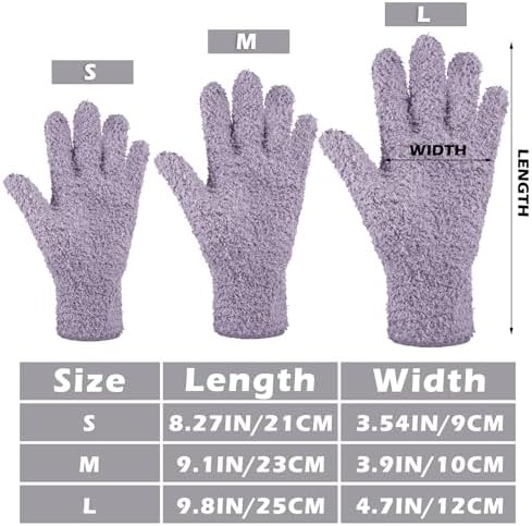 Patelai 3 Pairs Microfiber Dusting Gloves - Image 3