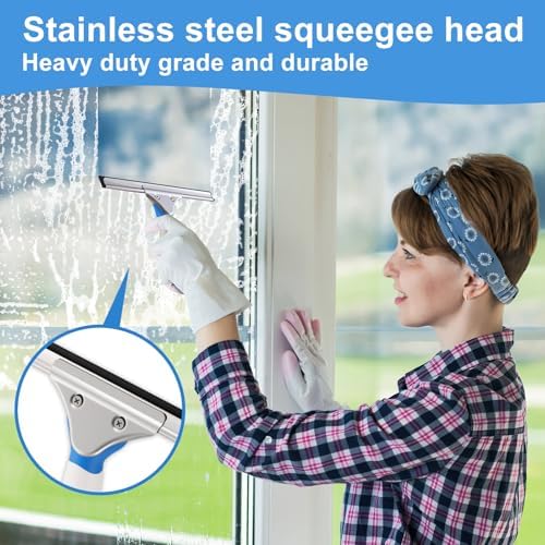Mitclear Window Cleaning Kit 10IN Squeegee & Scrubber - Image 6