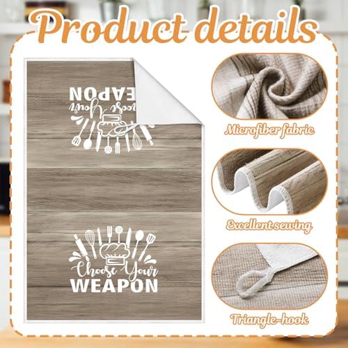 Bencailor 6 Pcs Farmhouse Kitchen Towels Brown Kitchen Decor and Accessories - Image 6