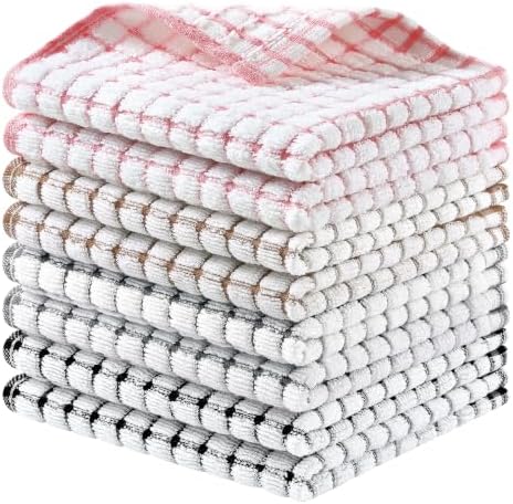 Homaxy 12 Pack Terry Kitchen Dish Cloths by Homaxy