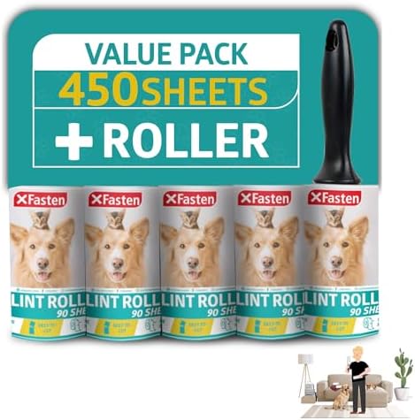 Pet Hair Lint Roller, 450 Sheets Furniture Lint Rollers by XFasten