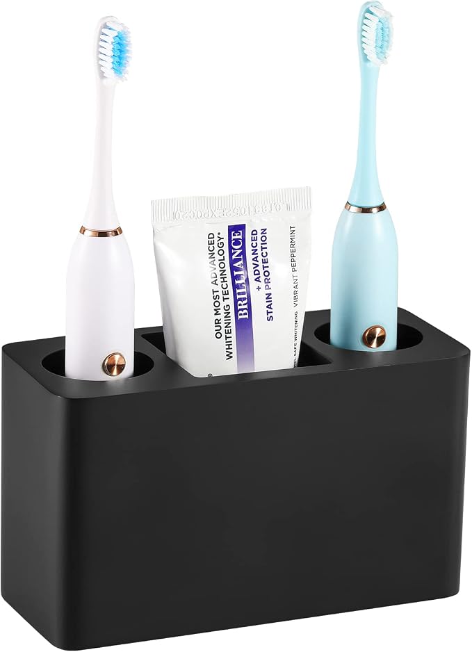 Luxspire Toothbrush Holder, 3 Slots, Toothbrush and Toothpaste Holder, Bathroom by Luxspire