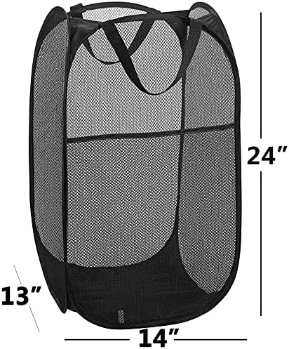 2 Laundry Baskets, pop-up Laundry Baskets, Foldable mesh Laundry Baskets… - Image 7