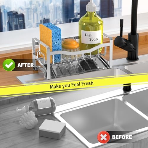 Maifan Stainless Steel Kitchen Sink Caddy Organizer - Image 6