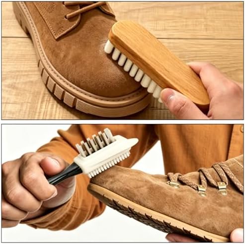 Suede Shoe Brush Eraser Set:3 Pcs Soft Suede Nubuck Shoes Brush Cleaner Kit - Image 6