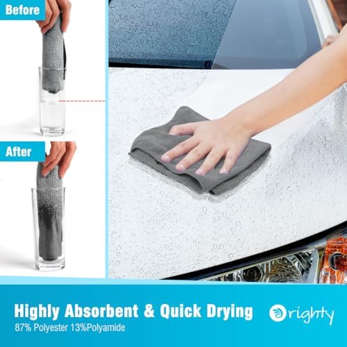 Orighty Microfiber Cleaning Cloth, Cleaning Rags, 24 Pack, 12x11 in - Image 3