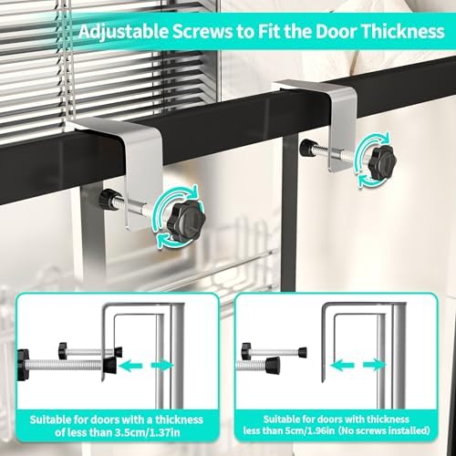 HapiRm 5 Tier Over the Door Shower Caddy, Hanging Shower Caddy - Image 5