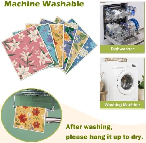 6 Pcs Swedish Paper Cloths for Kitchen, Reusable Paper Towels Washable - Image 5
