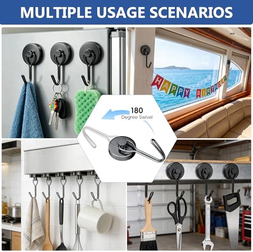 Magnetic Hooks, 2026 Cruise Cabin Ship Essentials Heavy Duty Strong Magnets - Image 3