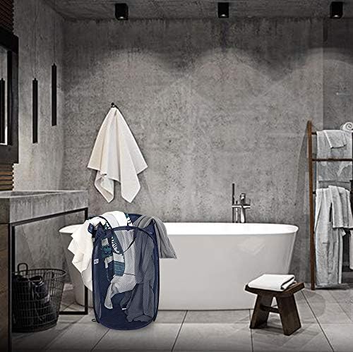2 pop-up foldable mesh laundry baskets - Image 5