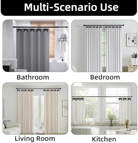 Decorative Shower Curtain Hooks, Luxury Bowknot Shower Curtain Rings, Modern - Image 5