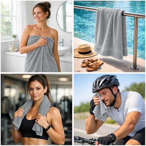 DAN RIVER 8 Piece Luxury Bath Towels - Image 3