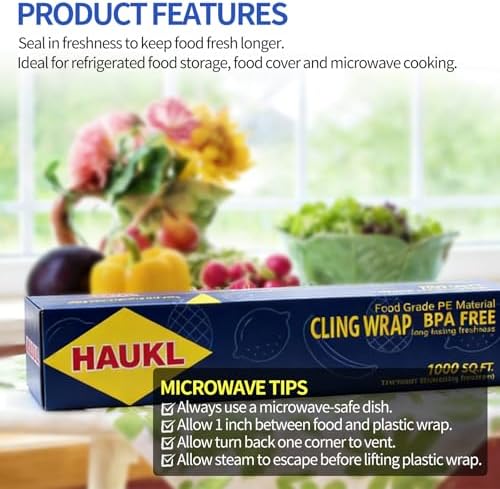 HAUKL Plastic Food Wrap with Slider Cutter - Image 5