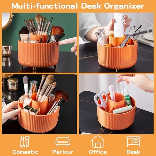 fanado 360° Rotate Makeup Brush Holder Organizer, Makeup Organizers Countertop - Image 3