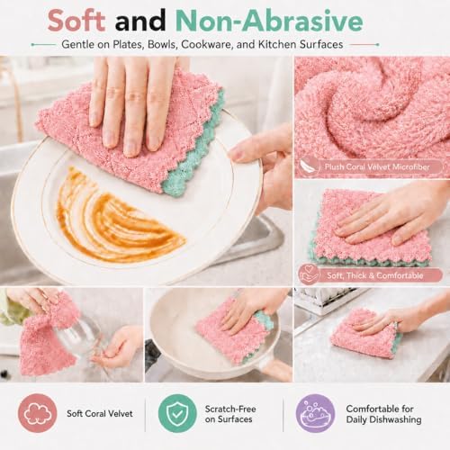 kimteny 12 Pack Dish Cloths for Washing Dishes - Image 6