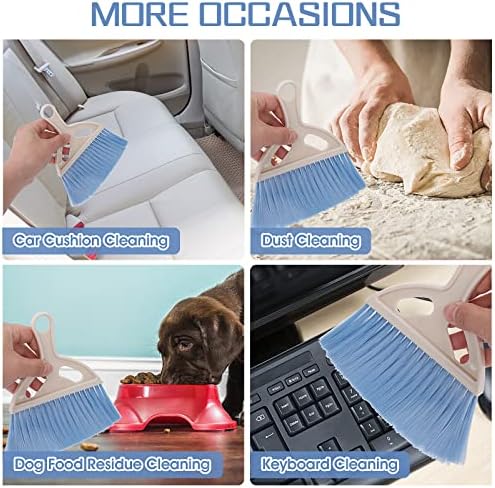 cobee Small Broom and Dustpan Cleaning Set, Mini Whisk Dustpan and Brush - Image 7
