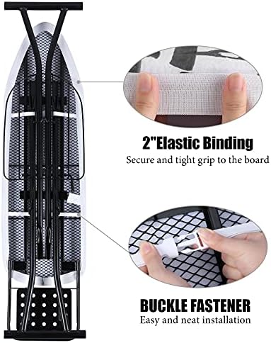 BNDX Ironing Board Cover, Stain Resistant & Durable Scorch, 2 Click Buckles - Image 6