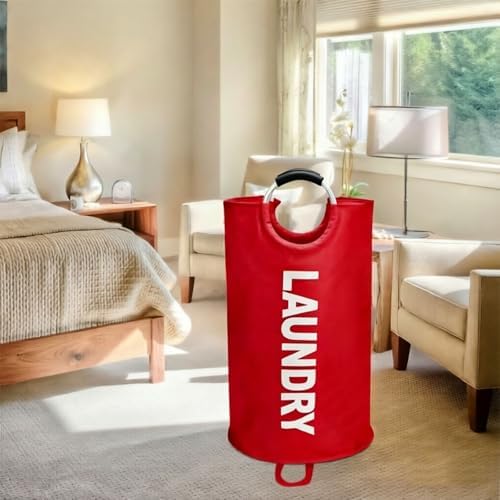 Maxsilan 90L Large Laundry Basket Bag, Collapsible Tall Hamper - Image 7