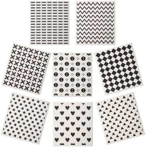 Lucomb 8 Pack Swedish Kitchen Dishcloths, Reusable Dish Cloth Paper Towels by Lucomb