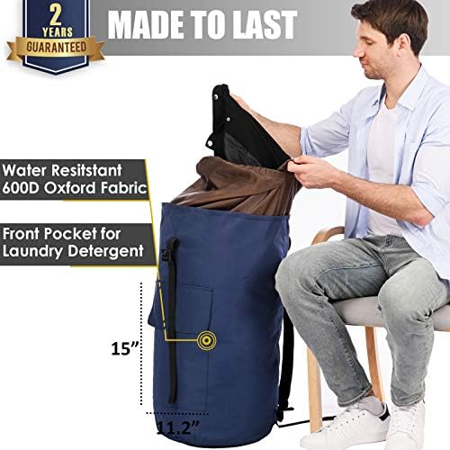 Backpack Laundry Bag, 115L Heavy Duty Extra Large College Laundry Backpack - Image 5